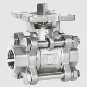 Three Piece High Platform Wire Button Ball Valve